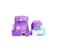 School-Mood Champion Pro Juego de mochilas escolares 7 piezas lila
