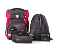 School-Mood Juego de mochilas escolares Champion Maxx de 6 piezas modelo 2026 rojo