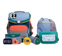 School-Mood Timeless Pro Juego de mochilas escolares 7 piezas naranja