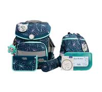 School-Mood Timeless Pro Juego de mochilas escolares 7 piezas azul petróleo