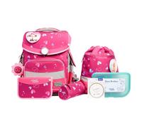 School-Mood Timeless Pro Juego de mochilas escolares 7 piezas fucsia