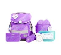 School-Mood Timeless Pro Juego de mochilas escolares 7 piezas lila
