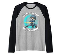 School Ninja Boy: La Escuela Es para Auténticos Ninjas Camiseta Manga Raglan