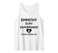 School Nurse Life - La empatía es mi superpoder Apoyo estudiantil Camiseta sin Mangas
