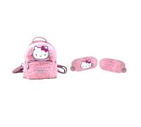 School Pack Hello Kitty: set escolar completo, práctico y colorido, ideal para cualquier amante de Hello Kitty (solo mochila de guardería + estuche ovalado)