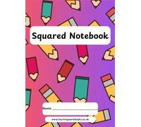 School Pattern 7mm Squared Notebook 11 - ideal for maths, science and engineering subjects