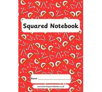 School Pattern 7mm Squared Notebook 7 - ideal for maths, science and engineering subjects