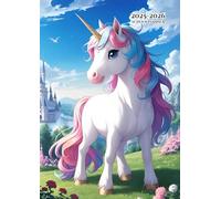 School Planner a4: ( Unicorn ) Student For Girls And Boys Vertical Layout - Daily Weekly and Monthly With Tabs, 10 Periods ( Subjects ) Dated August ... For Kids: Elementary, Middle & High School.