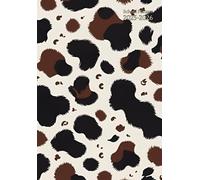 School Planner A5: " Cow Print Cover " Daily Weekly And Monthly - Horizontal Layout - Student & Teacher Homeschool - Elementary, Middle School, High ... - Small Size 5.8 x 8.3 Non Spiral Bound.