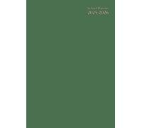 School Planner A5: " Green Cover " Daily Weekly And Monthly - Horizontal Layout - Student & Teacher Homeschool - Elementary, Middle School, High ... - Small Size 5.8 x 8.3 Non Spiral Bound.