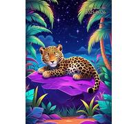 School Planner Student A5: " Cute Leopard Cover " Weekly And Monthly Horizontal Layout - Small Size 5.8 x 8.3 In - August To July - For Elementary, ... Bound - Gift Ideas For Kids : Boys & Girls.