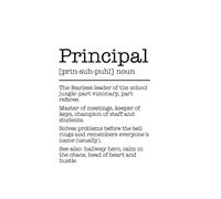 School Principal Definition Notebook: Funny and Heartfelt Gift for School Leaders. 120-Page Lined Journal with Message Page. Perfect for Principal ... Thank You Gifts or End of Term. 6 x 9 Inches
