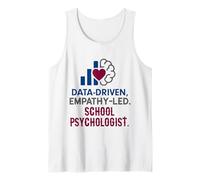 School Psychologist Data Driven Empathy Led Behavioral Brain Camiseta sin Mangas
