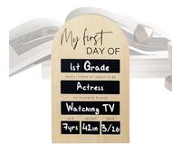 School Sign - Reusable First Day Chalkboard, Portable Last Day Board, Kindergarten Classroom Photograph Prop | Lasting Memories Photo Sign, Students Educational Milestone, Classroom Kids Celebration F