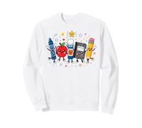 School Supplies Back to School Teacher Kids First Day Sudadera