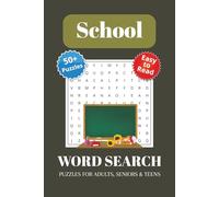 School Word Search Puzzle Book: Word Searches with Easy to Read Print about School, Academy, Vocabulary and More | 6x9 inches, 110 pages | 50+ Puzzles … Gift for Vacations, Holidays and Relaxation