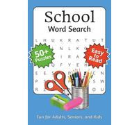 School Word Search Puzzle Book: Word Searches with Easy to Read Print about School, School Supplies, School Games, and More | 6x9 inches, 110 pages | ... for Gifts, Relaxation, and Anxiety Relief