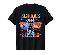 School's Out for Summer Sunglasses Fun Summer Break Vibes Camiseta