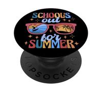 School's Out for Summer Sunglasses Fun Summer Break Vibes PopSockets PopGrip Adhesivo