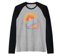 School's Out Forever Retirement 2025, maravilloso arte con girasoles Camiseta Manga Raglan