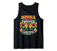 Schools out Forever Retirement 2026 Maestro Jubilado Retro Camiseta sin Mangas