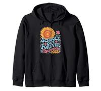 School's Out Forever Retirement 2026 Maravilloso arte floral Sudadera con Capucha
