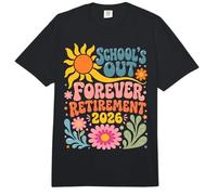 Schools out Forever Retirement 2026 Retired Student Teacher Comfort Colors Adult Heavyweight T-Shirt