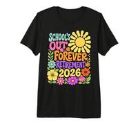 Schools out Forever Retirement 2026 Retired Teacher Summer Camiseta Premium