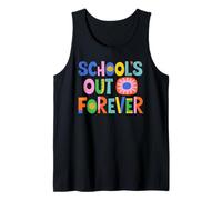 School's out Forever Teacher Jubilación Jubilado Divertido Camiseta sin Mangas