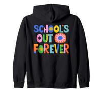 School's out Forever Teacher Jubilación Jubilado Divertido Sudadera con Capucha
