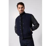 Schott Blouson Universite Bi-matiere Cuir/laine Schott 3XL Azul