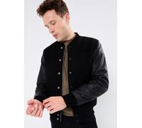 Schott Blouson Universite Bi-matiere Cuir/laine Schott XL Negro