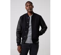 Schott Blouson Universite Bi-matiere Cuir/laine XL Negro