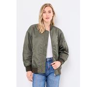 Schott Bomber Femme Long Zippe Cote Schott S Verde