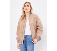 Schott Bomber Femme Long Zippe Cote Schott XL Beige
