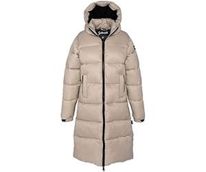 Schott NYC Belstar2wrs Chaqueta de Abrigo Larga para Mujer, Beige, S Unisex Adulto