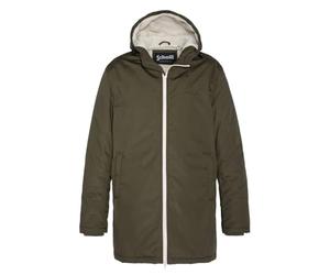 Schott NYC Bluster Chaqueta con Capucha y Forro de Sherpa Schett, Caqui, M Unisex Adulto