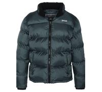 Schott NYC Chaqueta de invierno 'Idaho' verde oscuro / blanco M EUR