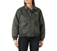 Schott NYC DANWRS Chaqueta CWU FIT Loose Schott, Sage Caqui, M Unisex Adulto