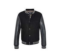 Schott NYC LC8705 Chaqueta de Cuero, Negro/Negro, Large para Hombre