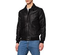 Schott NYC Hombre Lcflightwx Chaqueta Not Applicable, Negro (Black Black), Large