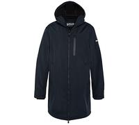 Schott NYC Kalvin - Chaqueta larga con cremallera para adulto, con capucha, Navy, M
