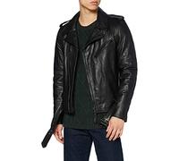 Schott NYC LC1140BLK Chaqueta de Cuero, Negro, Small para Hombre
