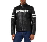 Schott NYC Lcmotorvint Chaqueta de Piel, Negro, XL para Hombre