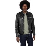 Schott NYC Lcnewport Chaqueta de Cuero, Negro, Medium para Hombre