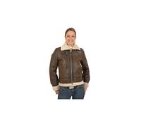 Schott NYC LCW1257, Chaqueta para Mujer, Marron Oscuro, XS