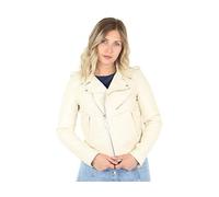 Schott NYC LCW1601D, Chaqueta para Mujer, Blanquecino, XL