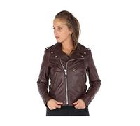 Schott NYC LCW1601D, Chaqueta para Mujer, Ciruela, S