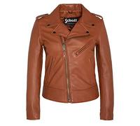 Schott NYC LCW1601D, Chaqueta para Mujer, Coñac, XS