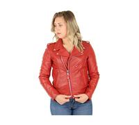 Schott NYC LCW1601D, Chaqueta para Mujer, Rojo, XS